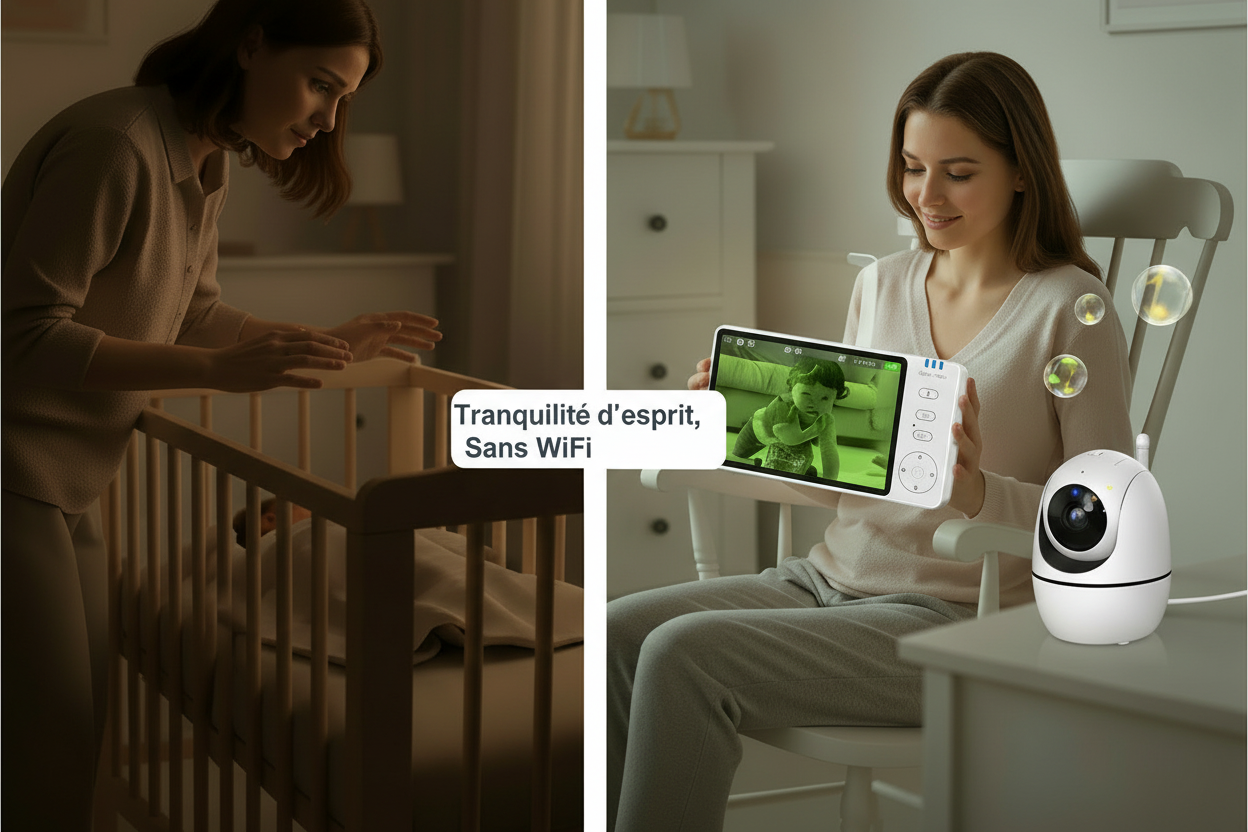 Babyphone Vidéo HD 5 avec Caméra